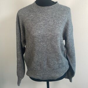 Gray H&M crew neck sweater